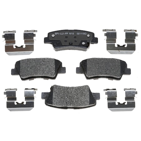 R/M Brakes OE Replacement, Ceramic, 3.930" Plate Length, Includes Mounting Hardware MGD1544CH